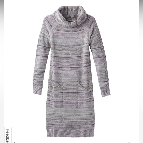 NWT PrAna Bisque Organic Cotton Wool Blend Dress - Picture 3 of 12